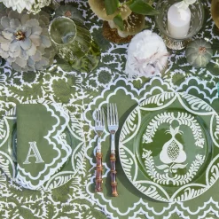 Olive Pheasant Tablecloth