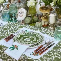 Olive Pheasant Tablecloth