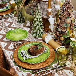 Olive Scalloped Glassware (Set of 12)