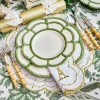 Olivia White & Gold Placemats & Napkins (Set of 4)