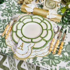 Olivia White & Gold Placemats (Set of 4)