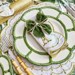 Olivia White & Gold Placemats (Set of 4)