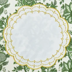 Olivia White & Gold Placemats (Set of 4)