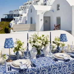 Olympia Blue Embroidered Napkins (Set of 4)
