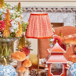 Orange Lotus Lampshade (18cm)