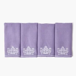 Pagoda Lilac Linen Napkins (Set of 4)