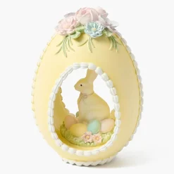 Pastel Yellow Bunny in Egg