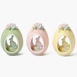 Pastel Yellow Bunny in Egg