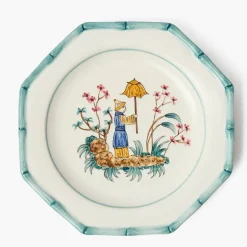 Patricia Blue Bamboo Starter Plates (Set of 4)