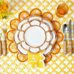 Petal Bamboo Ceramic Starter Plate