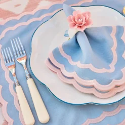 Petal Pink Fiore Napkin Rings (Set of 4)