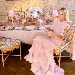 Petal Pink Pheasant Tablecloth