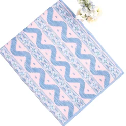 Pink & Blue Ikat Tablecloth