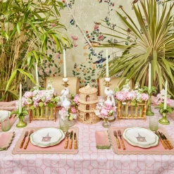 Pink & Green Pagoda Starter Plate