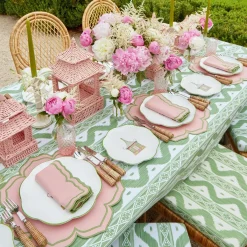 Pink & Green Pagoda Starter Plate
