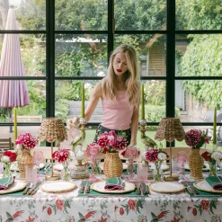 Pink Birdsong Tablecloth