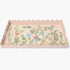 Pink Chinoiserie Tole Tray