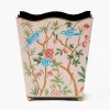 Pink Chinosierie Tole Bin