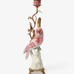 Pink Cockatiel Candle Holder