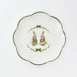 Pink Cottontail Bunny Starter Plate