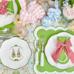 Pink Cottontail Bunny Starter Plate