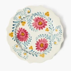Pink Flowers Dinner Plate