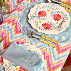 Pink Flowers Dinner Plate
