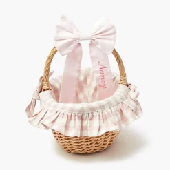 Pink Gingham Basket