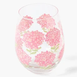 Pink Hydrangea Glasses (Set of 4)