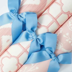 Pink Ikat Stripe Wallpaper