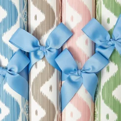 Pink Ikat Stripe Wallpaper