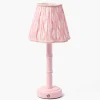 Pink Leonora Lacquer Rechargeable Lamp with Pink Ikat Shade (18cm)