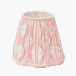 Pink Leonora Lacquer Rechargeable Lamp with Pink Ikat Shade (18cm)