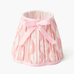 Pink Leonora Lacquer Rechargeable Lamp with Pink Ikat Bow Shade (18cm)