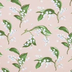 Pink Lily of the Valley Fabric