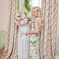 Pink Lily of the Valley Fabric