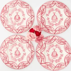 Pink Melograno Dinner & Starter Plates (Set of 8)