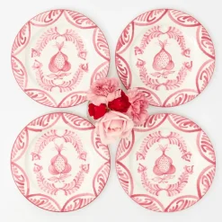 Pink Melograno Starter Plates (Set of 4)