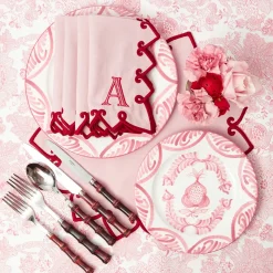 Pink Melograno Starter Plates (Set of 4)