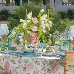 Pink Peony Tablecloth