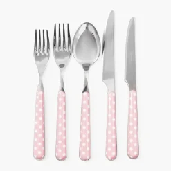 Pink Polka Dot Cutlery (5 piece)