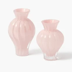 Pink Swirl Bud Vases (Set of 2)