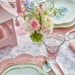 Pink Tulip Water Glasses (Set of 4)