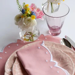 Pink Tulip Water Glasses (Set of 4)