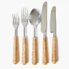 Plaited Rattan Cutlery (5 Piece)