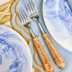 Plaited Rattan Cutlery (5 Piece)