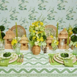 Potted Boxwood Ball with Green Bow (Pair)