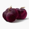 Purple Glitter Pumpkin (Pair)