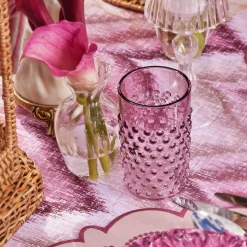 Purple Hobnail Glasses (Set of 6)