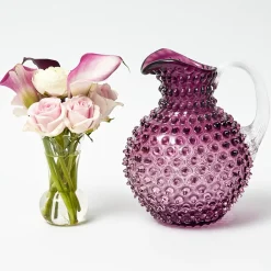 Purple Hobnail Jug